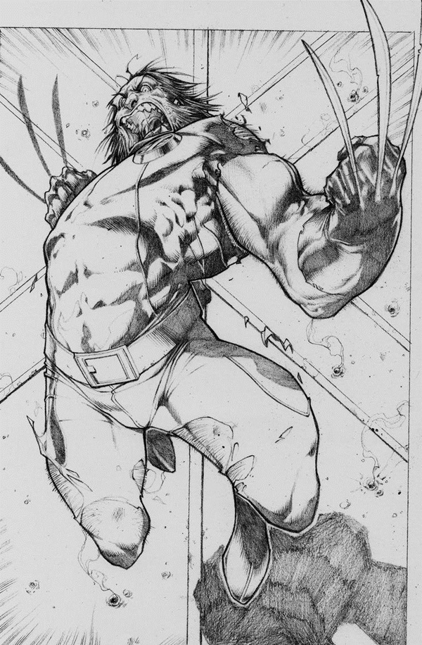 wolverine cartoon character sketches12