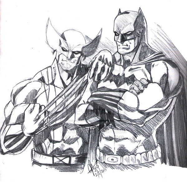 wolverine cartoon character sketches16