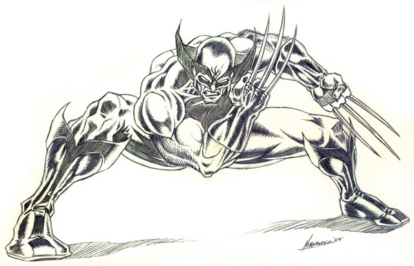 wolverine cartoon character sketches18