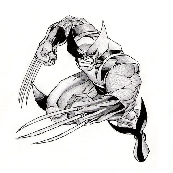 wolverine cartoon character sketches2