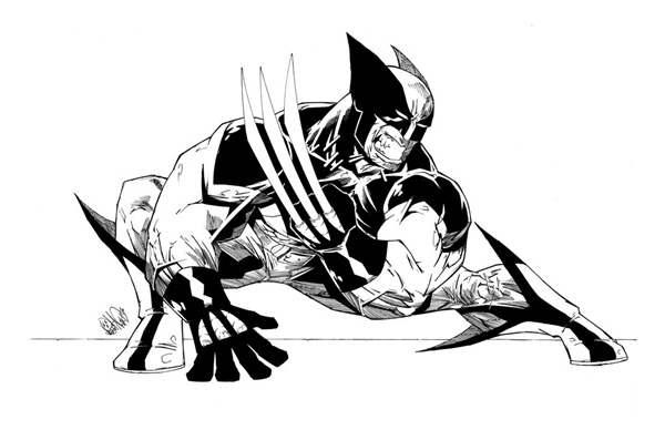 wolverine cartoon character sketches24