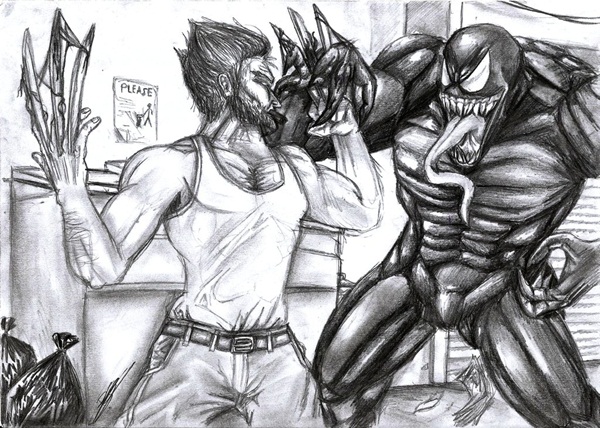 wolverine cartoon character sketches26