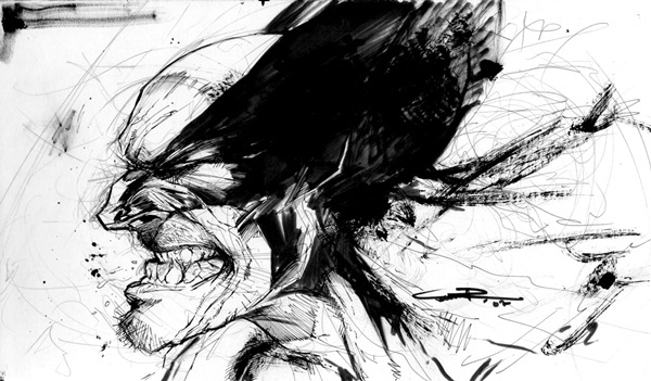 wolverine cartoon character sketches28