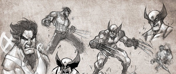 wolverine cartoon character sketches3