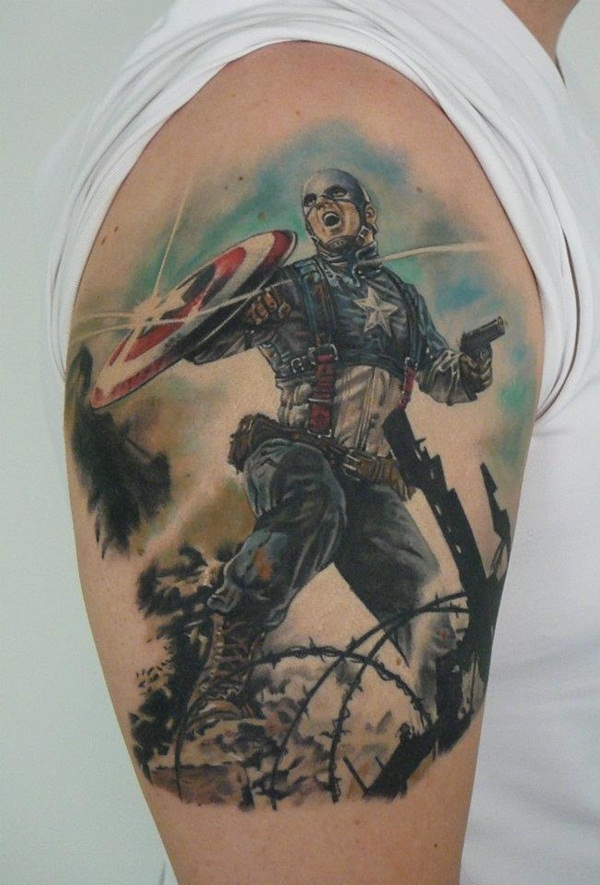 captain america tattoo designs for men and women1 (14)