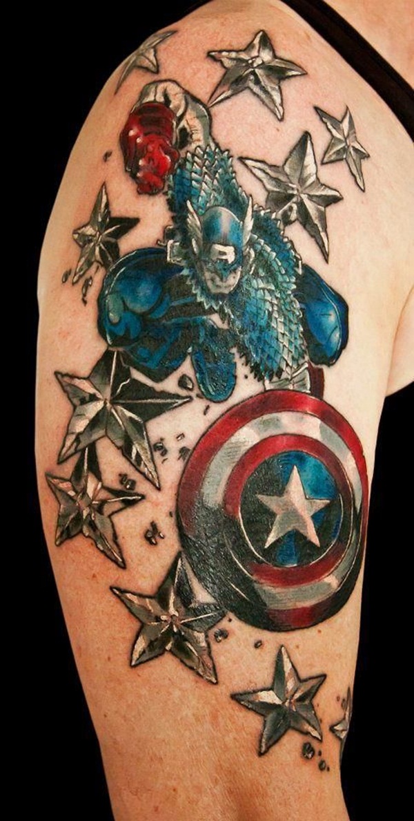 captain america tattoo designs for men and women1 (18)