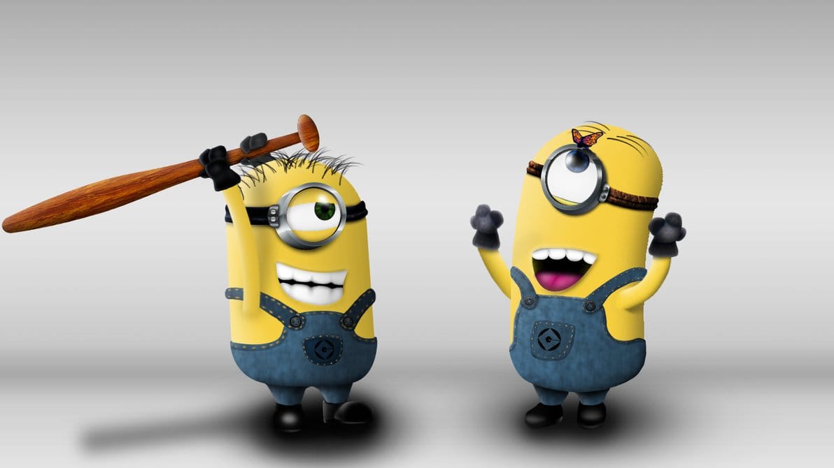 Gambar Wallpaper 3d Minion Duo Tema Miui Untuk Samsung