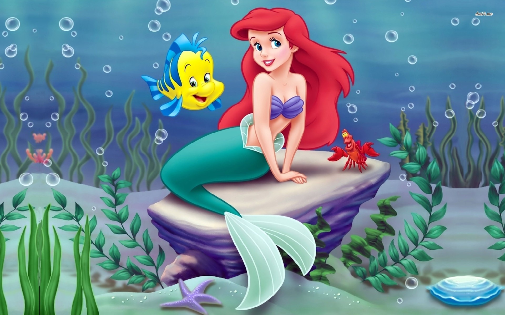 Cute Little Mermaid Wallpaper for Desktop (2)