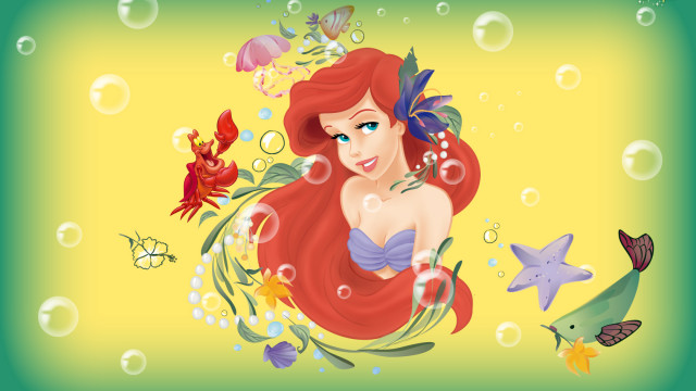 Cute Little Mermaid Wallpaper for Desktop (4) - Cartoon District