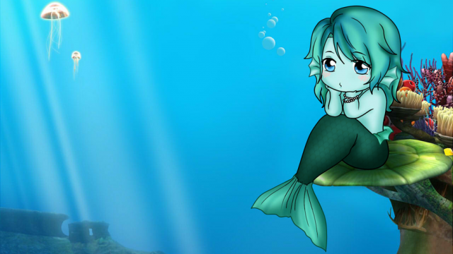 Cute Little Mermaid Wallpaper for Desktop (4) - Cartoon District