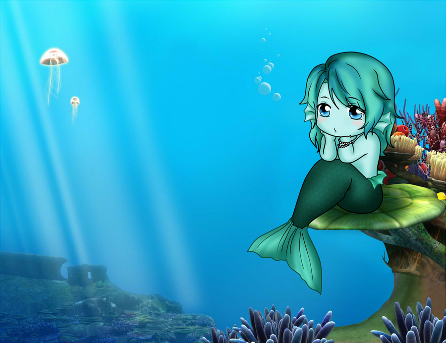 Cute Little Mermaid Wallpaper for Desktop (4)