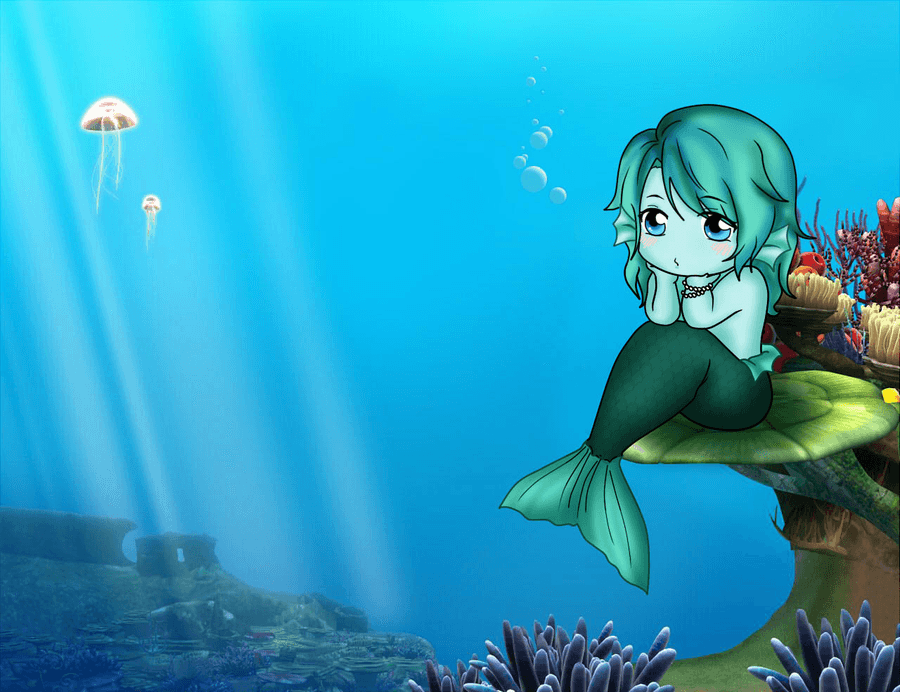 40 Cute Little Mermaid Wallpaper for Desktop