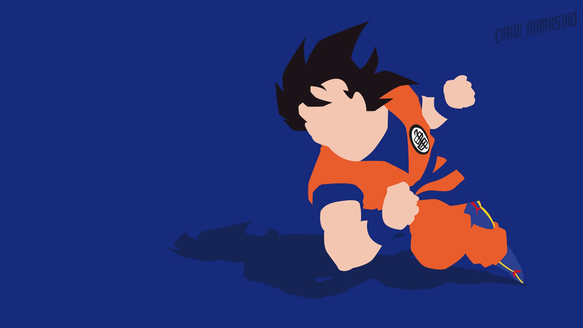 goku dragonball pc wallpapers minimalistic minimalist dragon ball minimal deviantart anime animated backgrounds cartoon fan specialist