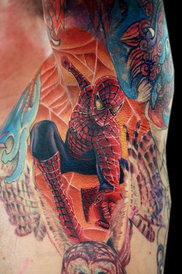 Best Free Spiderman Tattoo designs and Ideas13-013