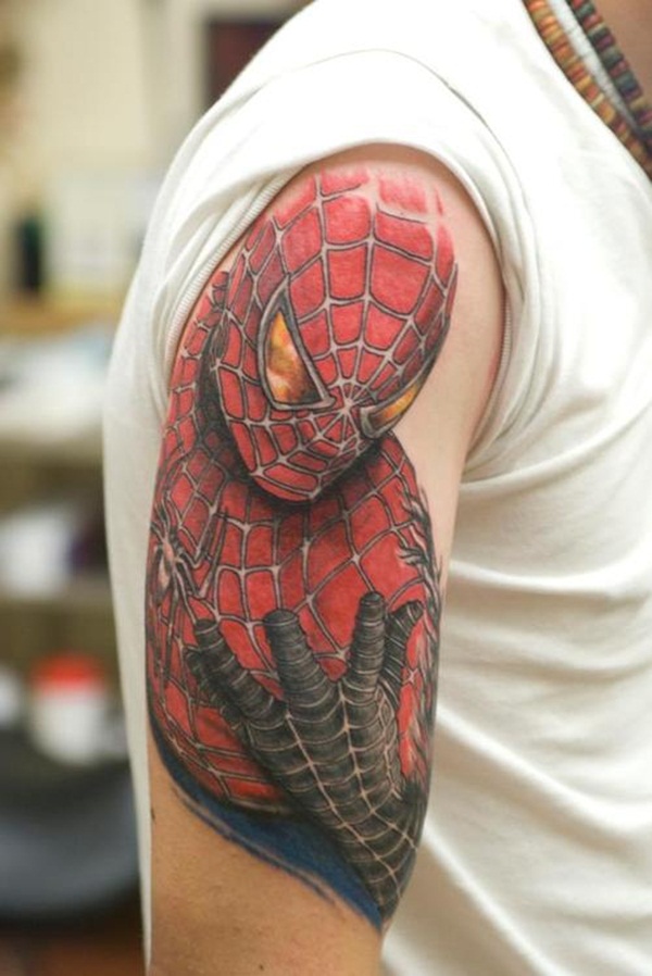 Best Free Spiderman Tattoo designs and Ideas27-027