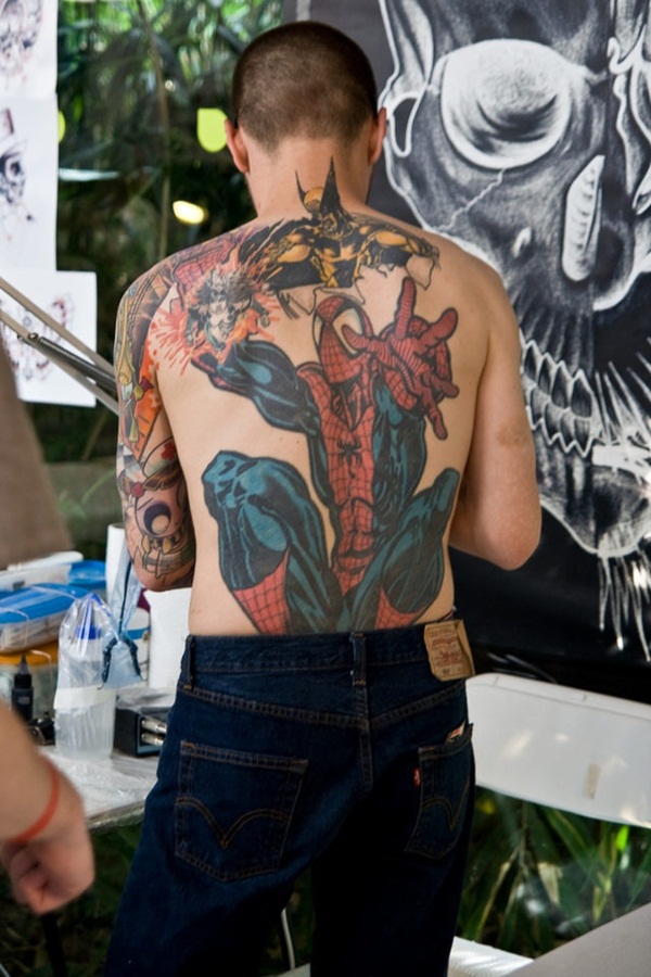 Best Free Spiderman Tattoo designs and Ideas7-007