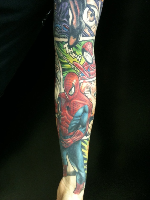 Best Free Spiderman Tattoo designs and Ideas8-008