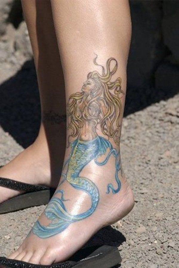 Little Mermaid Tattoo Designs and Ideas for Girls10-010