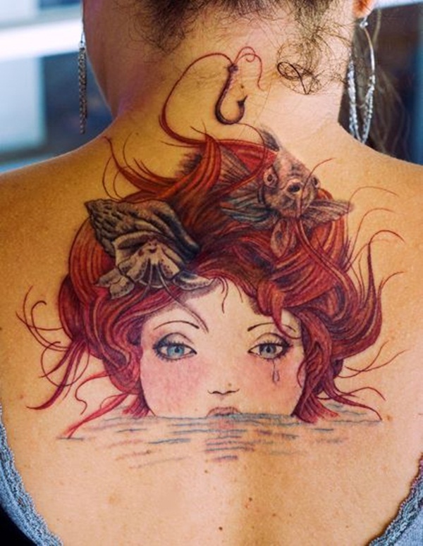 Little Mermaid Tattoo Designs and Ideas for Girls31-030