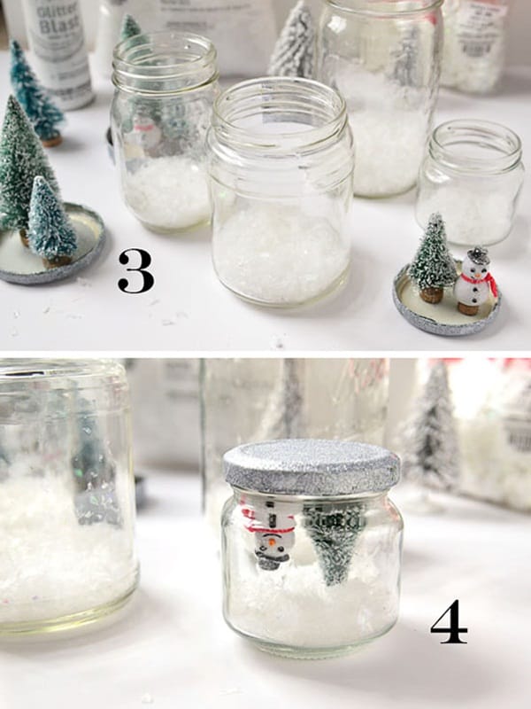 diy xmas snow globe