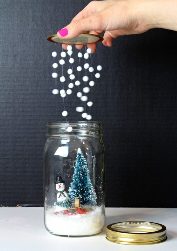 DIY Christmas Snow Globe Ideas for Kids23
