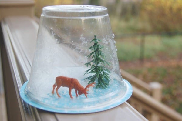 diy xmas snow globe