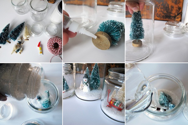 DIY Christmas Snow Globe Ideas for Kids32