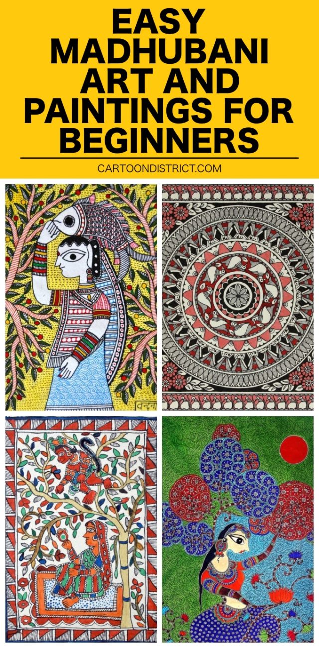 35 Easy Madhubani Art and Paintings for Beginners