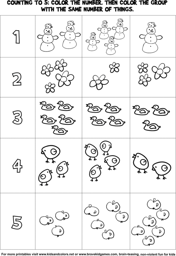 Free Printable Worksheets For Toddlers Age 4