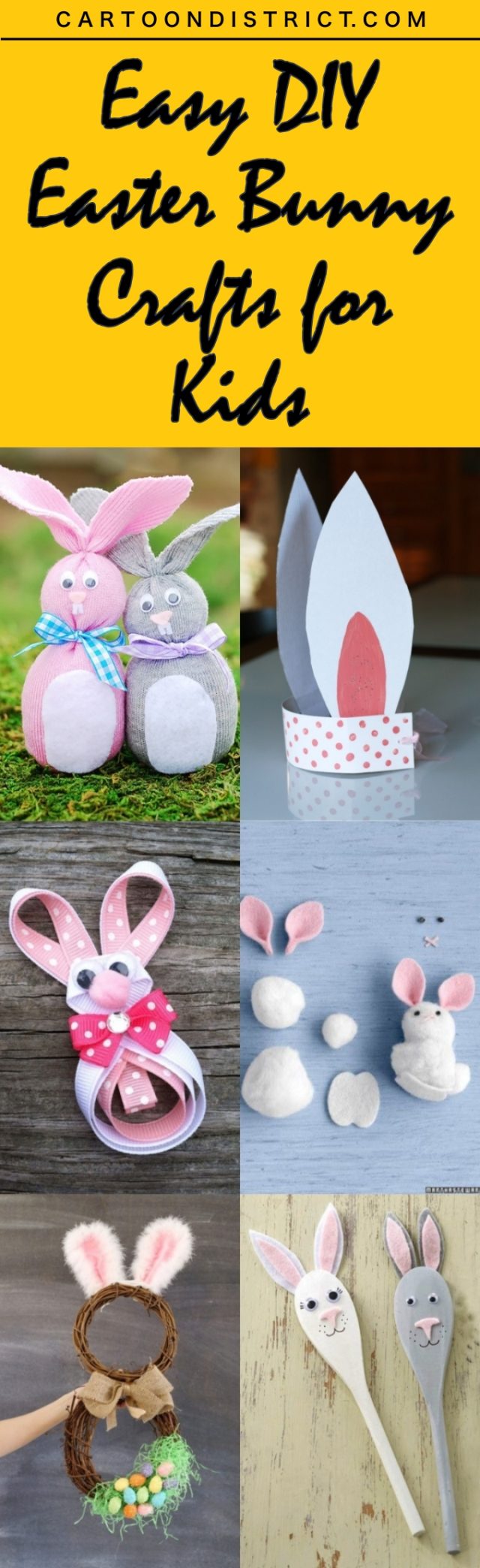 40 Too Easy DIY Easter Bunny Crafts For Kids To Make