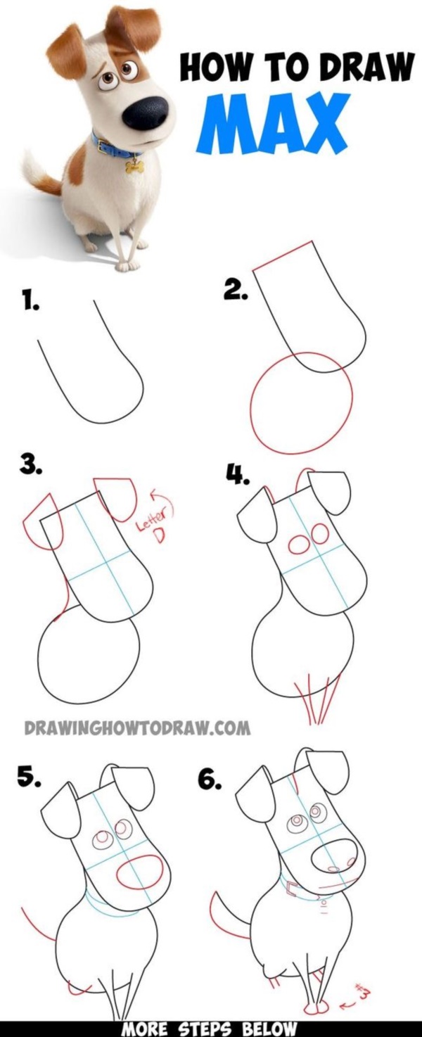 How To Draw A Dog Step By Step Easily 35 Ideas 