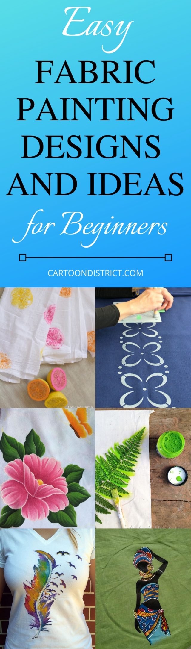 39 Easy Fabric Painting Designs and Ideas for Beginners - Cartoon ...